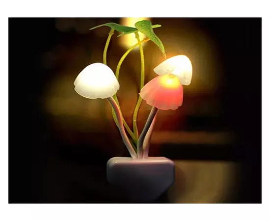 12 volt led night bulb Catinbow rose mushroom shaped led light