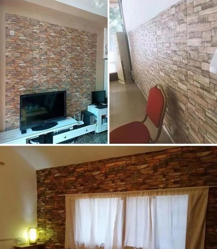 3D Brick Wall Stickers Price In Pakistan wallpaper DIY self adhesive waterproof - Image 4