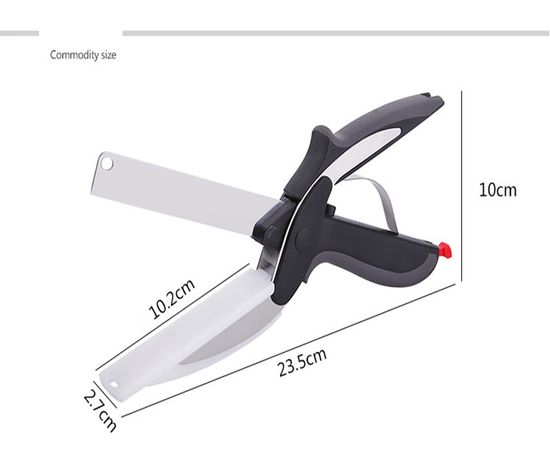 Clever cutter knife kitchen safety scissors s seen on tv