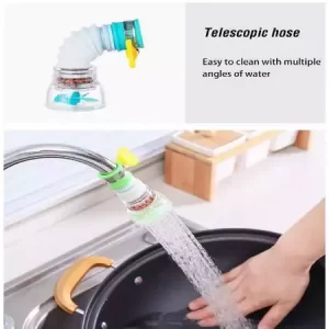 Fan Faucet Flexible Kitchen Faucet Tap Water Filter with Clip