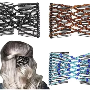 Magic hair comb clip Grips hair catchers  Stretchy Fashion 