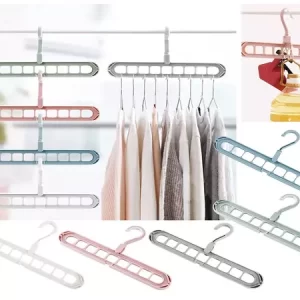Multi clothes hanger Scarf Holder Plastic Closet Rod Hanging