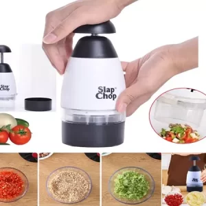 Original slap chop with stainless steel blades gadget and grate set