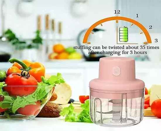 Rechargeable Mini Chopper Cordless Portable electric wireless