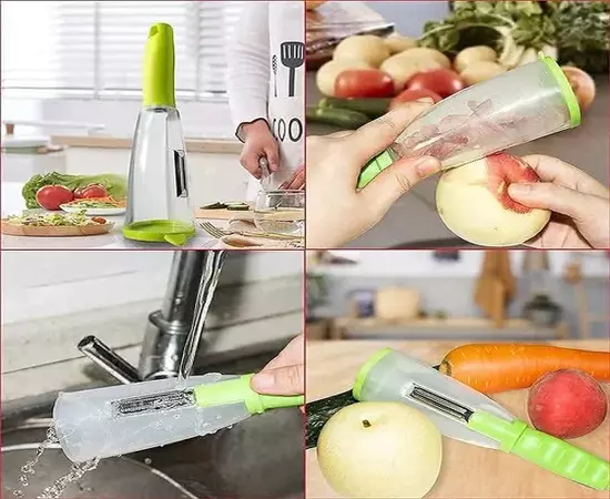 Storage Peeler Mintiml Knife Tube Peeling Fruits Vegetables
