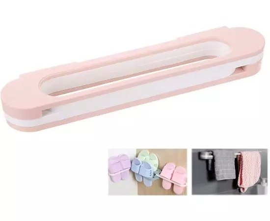 white abs plastic collapsible wall mounted clothes hanging system