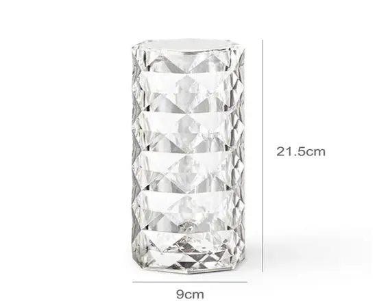 rose diamond table lamp USB charging touch lamp