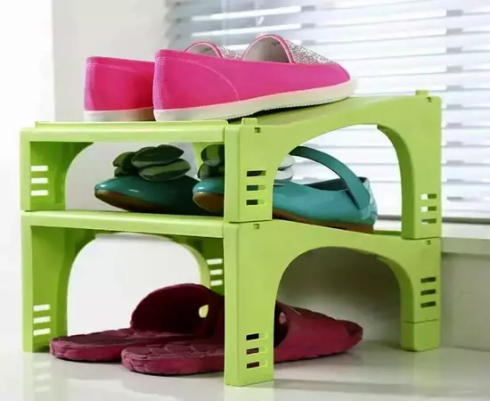 Double layer shoe rack Step Organizer High-Quality Plastic Material