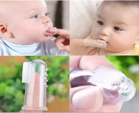 Silicone finger brush for newborn Infant easy to slip 1pc Kids Baby