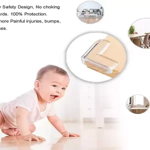Soft silicone table edge corner protectors Clear for Baby Safety High Resistant Child Proof Rubber Cabinet Covers Protector Guards