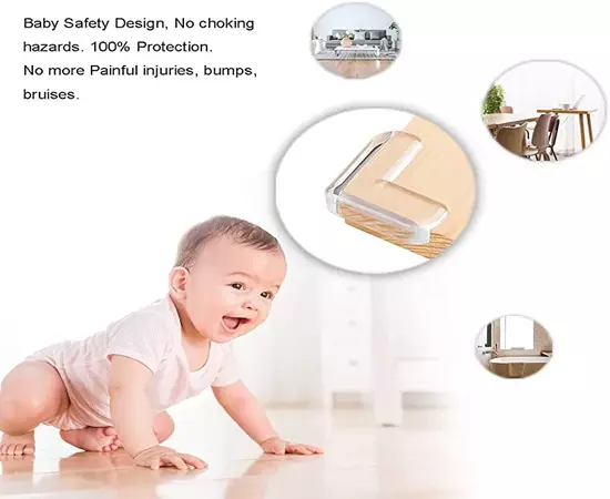 Soft silicone table edge corner protectors Clear for Baby Safety High Resistant Child Proof Rubber Cabinet Covers Protector Guards