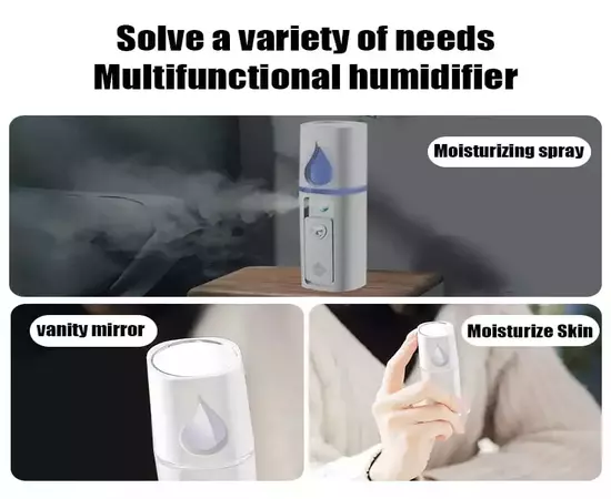 Portable nebulizer Mini Nano Mist Sprayer 20ml USB Facial Body Nebulizer Steamer Moisturizing