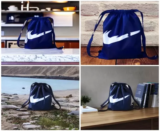 Multipurpose use Nike Brasilia Training Gym Sack Midnight Navy Right Design Bag Pack