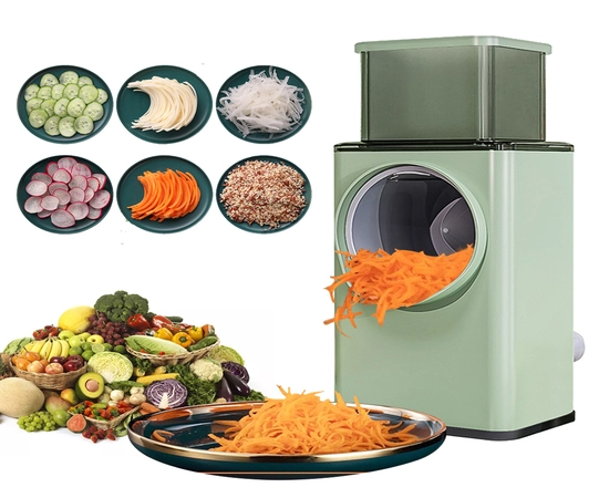 3-in-1 Multifunctional Vegetable Cutter slicing, shredding and grinding blade