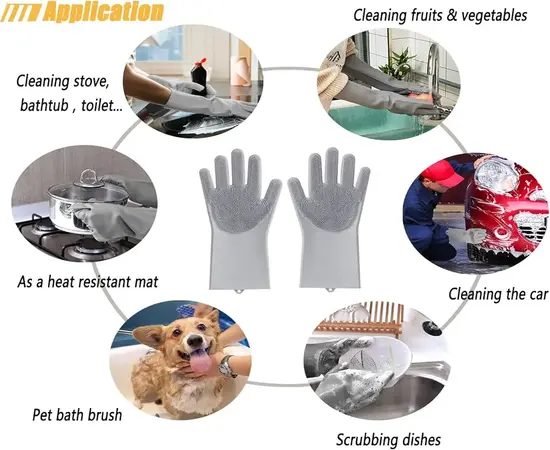 Bartan dhone wala dastana Washing gloves dishwashing safer heavy-duty
