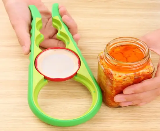 Bottle Opener 4 In 1 Multifunctional Cap Opener Jar Can Lid Ring Holder For Kids