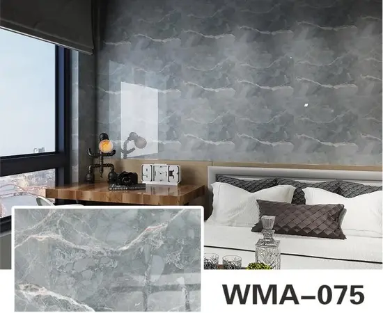 Marble Effect sheet for wall Kitchen Bathroom Stickers Self-Adhesive 60cm X 2meter