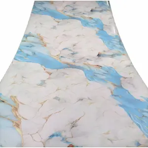 Marble sheet for wall pvc kitchen bathroom black and white interior design