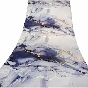 Marble sheet for wall pvc kitchen bathroom black and white interior design