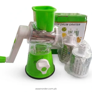 3 in1 Top Drum Grater Manual Vegetable Chopper Slicer