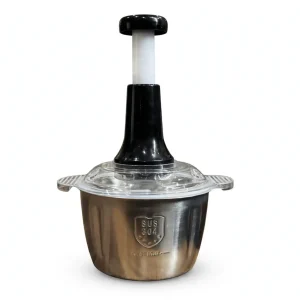Manual Stainless Steel Multifunctional Hand Push Chopper 2 Liter